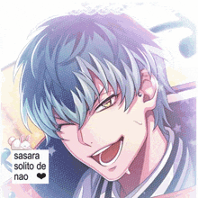 a drawing of a boy with the name sasara solito de nao on it