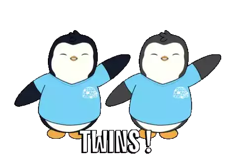 Penguin Twins Sticker - Penguin Twins Brother Stickers