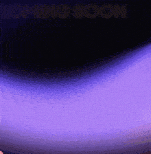 a purple background with the words coming soon written on it