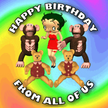 Happy Birthday From All Of Us GIF - Happy Birthday From All Of Us Birthday Greetings From Us All GIFs