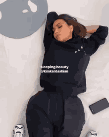 Kim Kardashian Sleeping Beauty GIF - Kim Kardashian Sleeping Beauty GIFs
