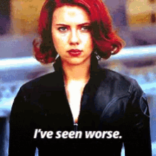 Ive Seen Worse Scarlett Johansson GIF - Ive Seen Worse Scarlett Johansson Black Widow GIFs