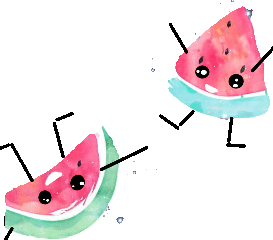 Happy Smile Sticker - Happy Smile Watermelon Stickers