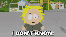 I Dont Know Tweek Tweak GIF - I Dont Know Tweek Tweak South Park GIFs