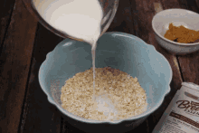 Milk On Oatmeal GIF - Milk Oatmeal GIFs