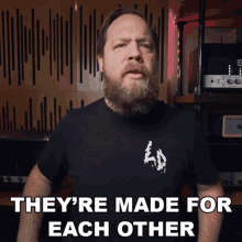 Theyre Made For Each Other Ryanfluffbruce GIF - Theyre Made For Each Other Ryanfluffbruce Riffs Beards And Gear GIFs