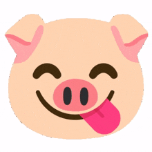 pig emojis tongue sticking out zany crazy