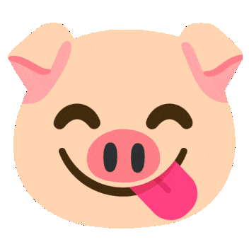 Pig Emojis Sticker - Pig Emojis Tongue Sticking Out Stickers