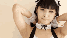 Rina Nagai French Maid GIF