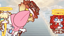 a cartoon drawing of a woman with a crown on her head