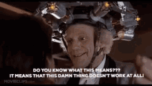 Back To The Future Doc Brown GIF - Back To The Future Doc Brown This Doesnt Work GIFs