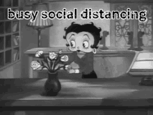 Busy Social Distancing GIF - Busy Social Distancing Betty Boop GIFs