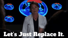 Greys Anatomy Meredith Grey GIF - Greys Anatomy Meredith Grey Lets Just Replace It GIFs