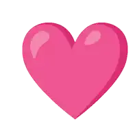 a pink heart with a yellow arrow sticking through it