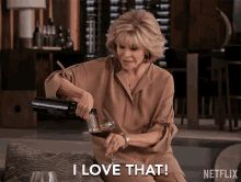 I Love That Jane Fonda GIF - I Love That Jane Fonda Grace Hanson GIFs