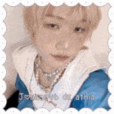 a picture of a girl with the name jongseob de athia on the bottom