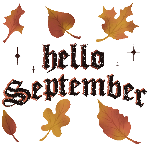 Hello September September Sticker - Hello September September Settembre Stickers