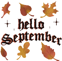 Hello September September Sticker - Hello September September Settembre Stickers