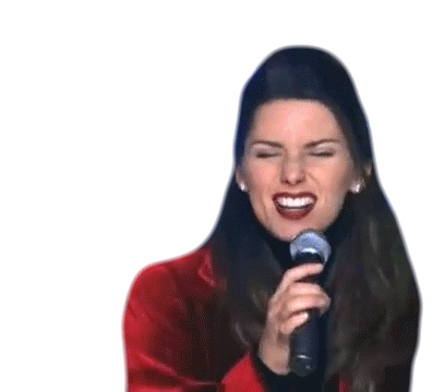 Excited Shania Twain Sticker - Excited Shania Twain Feeling It Stickers