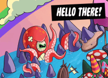 Hello There Octopus GIF - Hello There Octopus Wave GIFs