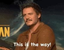 Pedro Pascal This Is The Way GIF - Pedro Pascal This Is The Way Yes GIFs