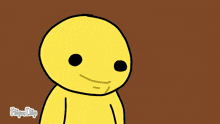 a cartoon drawing of a person with a flippa clip logo on the bottom