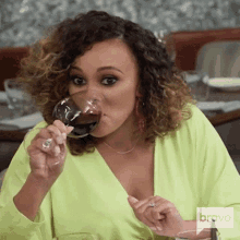 Drinking Ashley Darby GIF - Drinking Ashley Darby Real Housewives Of Potomac GIFs