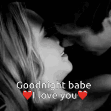 good night babe i love you heart kiss