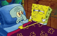 спокойной ночи спанч боб ночь GIF - Spongbob Squarepants Squidward Kiss GIFs