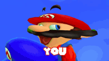 Smg4 Mario GIF - Smg4 Mario You Are Going To Fly For Me GIFs