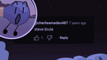 a drawing of a pencil with a sad face next to a reply from charliemedeo487 7 years ago