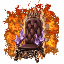 throne burned
