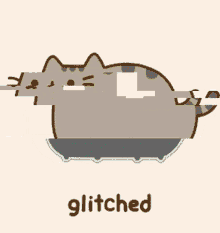 Pusheen Glitched GIF - Pusheen Glitched Cat GIFs