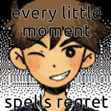 Omori Every Little Moment Spells Regret Omori GIF - Omori Every Little Moment Spells Regret Omori My Time Lyrics Omori GIFs