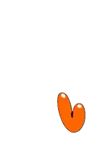 a cartoon drawing of three orange bubbles with white spots on a white background