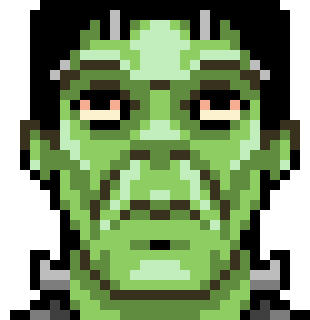 Monster Frankenstein Sticker - Monster Frankenstein Pixel Art Stickers
