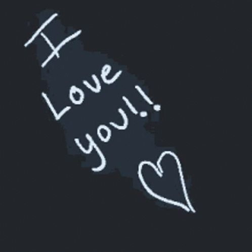 I Love You Black Background GIF - I Love You Black Background White Spray -  Discover & Share GIFs