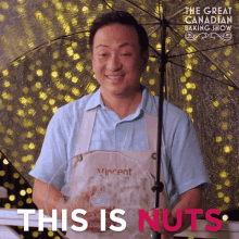 This Is Nuts Vincent GIF - This Is Nuts Vincent The Great Canadian Baking Show GIFs