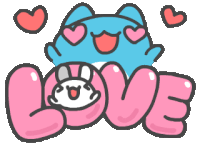 Love Bug Cat Sticker - Love Bug Cat Capoo Stickers