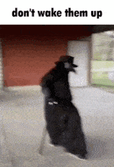 Dont Wake Them Up Plague Doctor GIF - Dont Wake Them Up Plague Doctor Walk GIFs