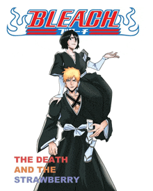 bleach the death and the strawberry poster with ichigo and rukia on it