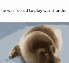 he was forced to play war thunder