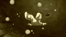 a cartoon drawing of a briefcase being thrown into the sand
