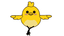 chick chicken dance dancing yellow