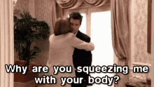 Squeezing With Body - Arrested Development GIF - Lucillebluth Michaelbluth Arresteddevelopment GIFs