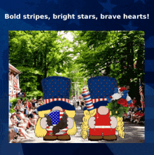 Patriotic Gnomes 4th Of July GIF - Patriotic Gnomes 4th Of July Memorial Day GIFs