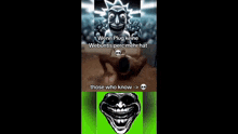 a video of a man doing push ups next to a troll face