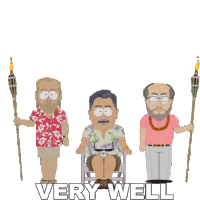 Very Well Chief David Sticker - Very Well Chief David South Park Stickers