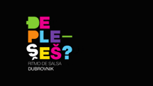a black background with the words de ple ses party