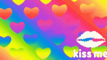 Kiss Me Hearts GIF - Kiss Me Hearts Rainbows GIFs